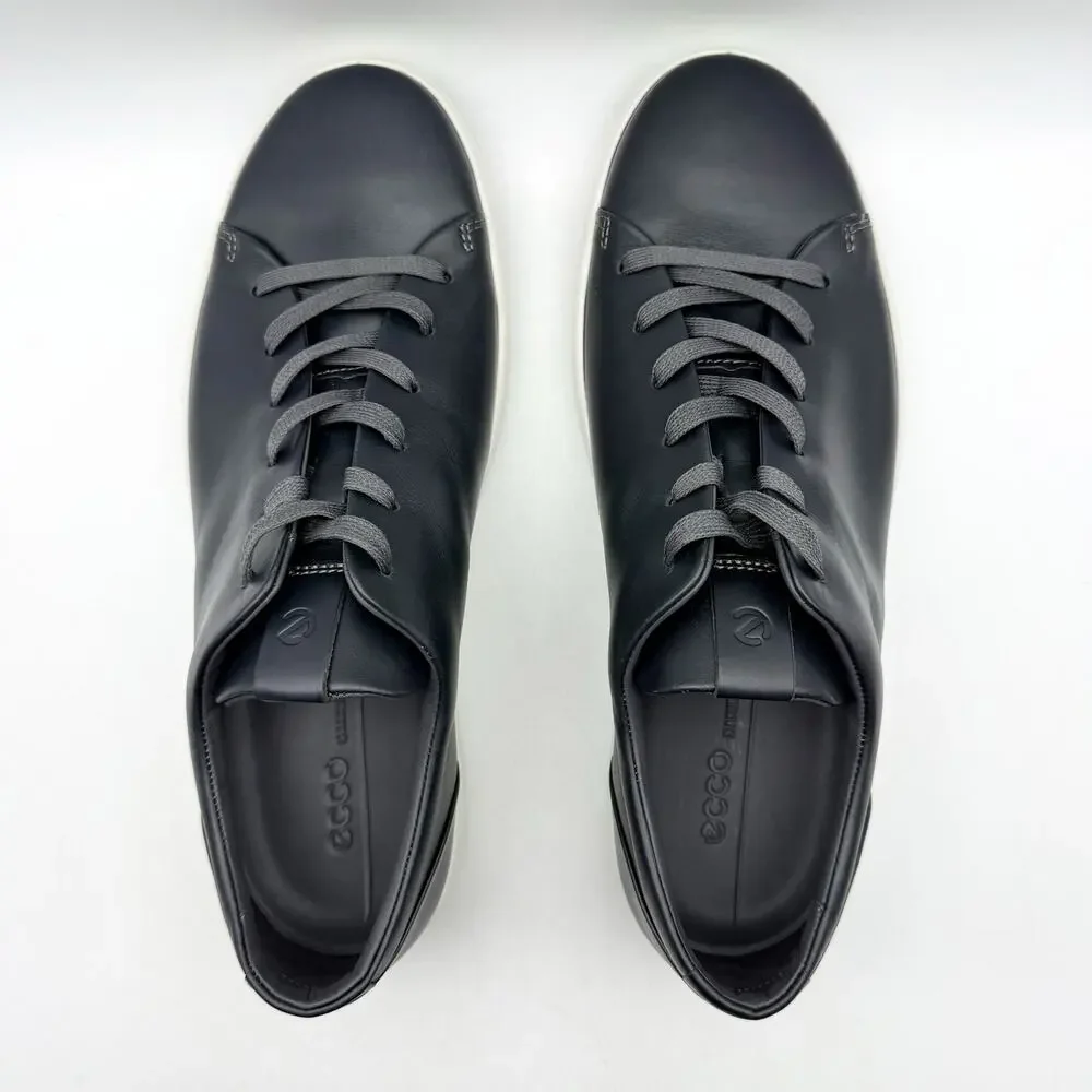 ECCO Mens Soft 7 Premier Sneakers EU 43 US 9-9.5 Black Leather NIB